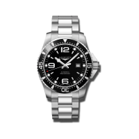 Longines HydroConquest Automatic Herrenuhr 44mm schwarz Edelstahl-Armband L3.841.4.56.6 zum günstigen Preis online kaufen | UHREN01