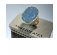 Marco Bicego Lunaria Ring Unico mit Aquamarin-EINZELSTÜCK AB526-AQ01