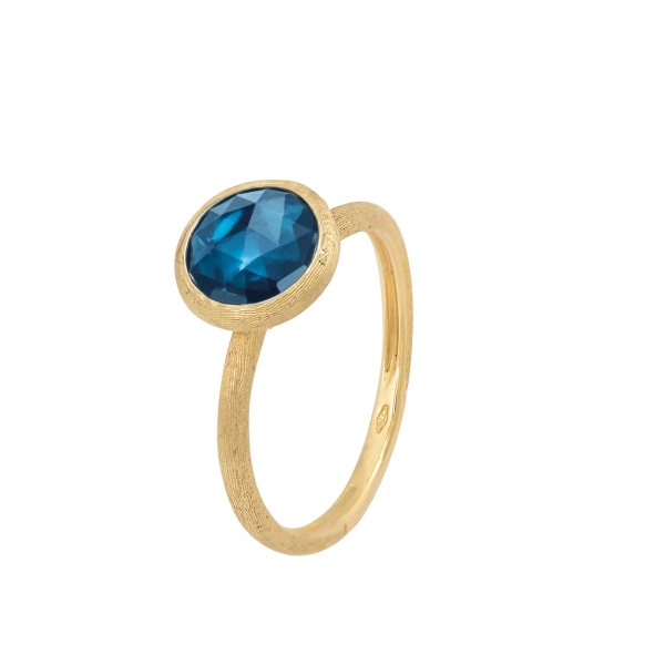 Marco Bicego Jaipur Color Gold Ring mit London Topas Blau AB632 TPL01