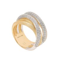 Marco Bicego Jaipur Link Ring Damen Gold mit Diamanten AB647-B-YW-Q6 Soldat