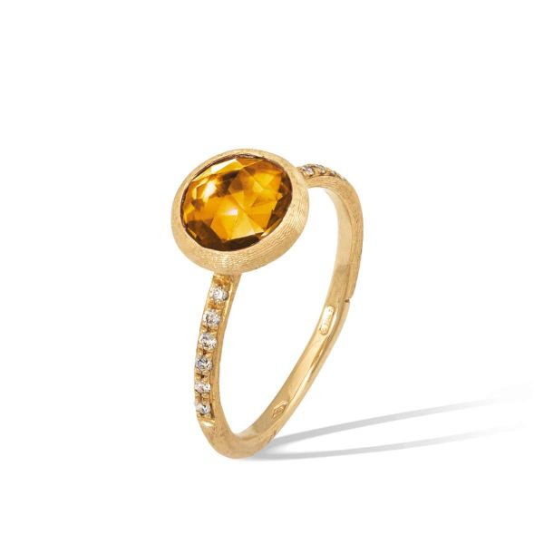 Marco Bicego Ring Jaipur Color Gold mit Citrin & Diamanten AB632-B QG01