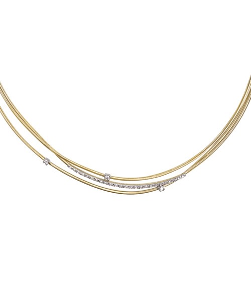 Marco Bicego Goa Halskette Gelbgold mit Diamanten Collier CG617 B2 YW