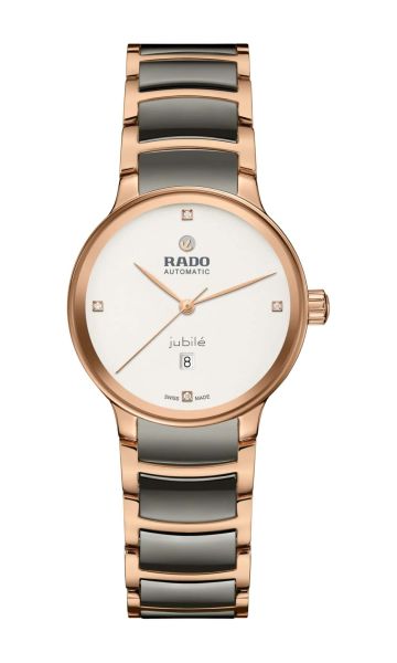 Rado Centrix Automatic Diamonds Jubile Damen Uhr 30,5mm Bicolor Rosegold Silber R30019722