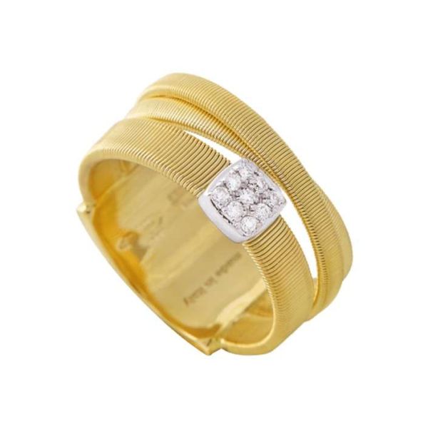 Marco Bicego Ring Gold mit Diamanten 3 Stränge Masai AG329-B | UHREN01