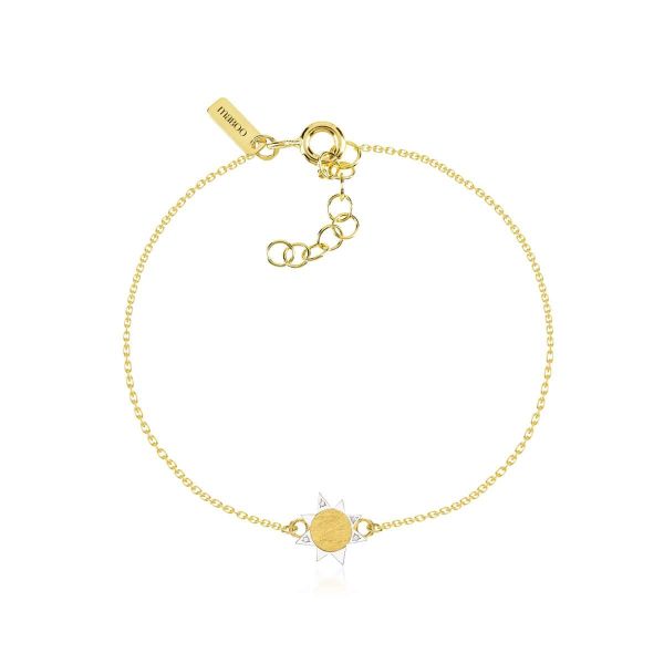 Maboo by Luisa Rosas Armband mit Anhänger My Light Gold Diamanten MBLTB00121