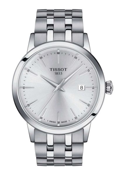 Tissot Classic Dream Herrenuhr Silber Edelstahl Armband Quarz 42mm T129.410.11.031.00